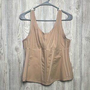 Honeylove Women's Xl Maximum Sculpting And Support Boldness Tank Sand
